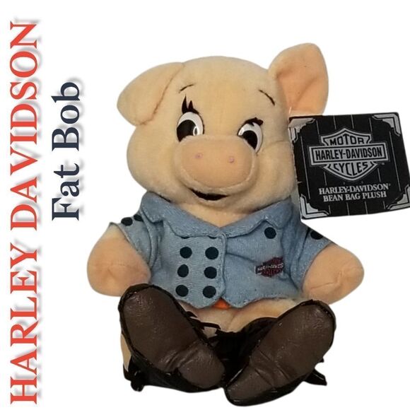 Vintage 1998 Harley Davidson 6" Fat Bob The Pig - Picture 1 of 10